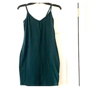 LA Made hunter green dress tank dress